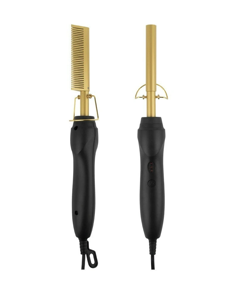 New Multi-functional Electric Copper Hair Straightener