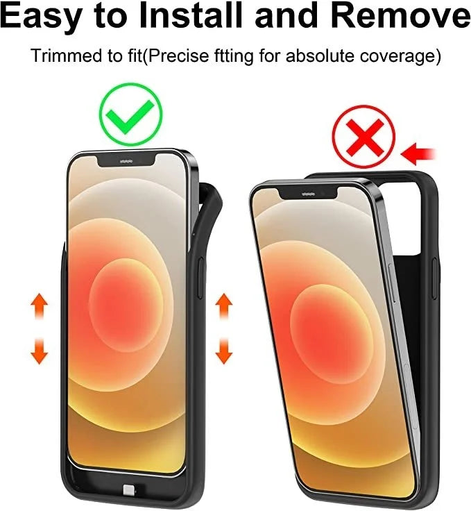 Xilecaly Battery Case For iPhone 15 Pro Max 13 14 Pro 12 Mini Power Bank Charging Power Case For iPhone XS Max XR 7 8 Plus SE2 3
