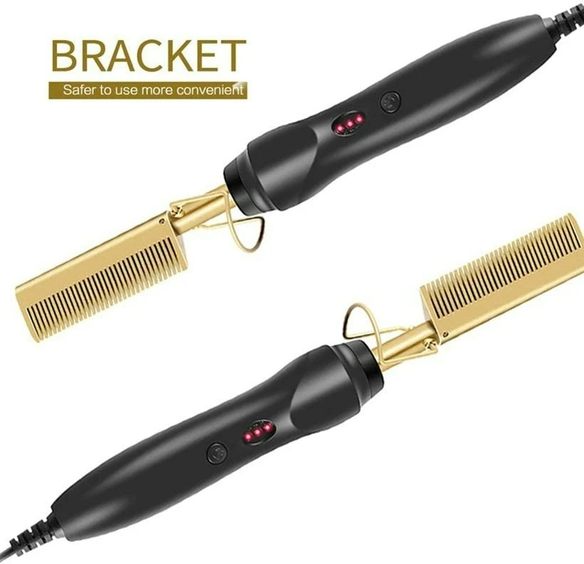 New Multi-functional Electric Copper Hair Straightener