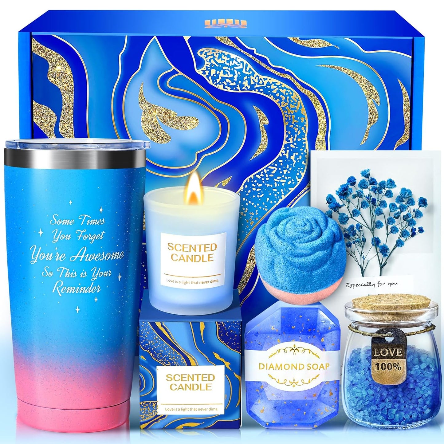 Birthday Gifts for Women, Spa Gifts for Women, Gift Baskets for Her, Girlfriend, Sister, Mom, Best Friend Birthday Gifts Thank You Gifts Christmas Gifts for Her Anniversary