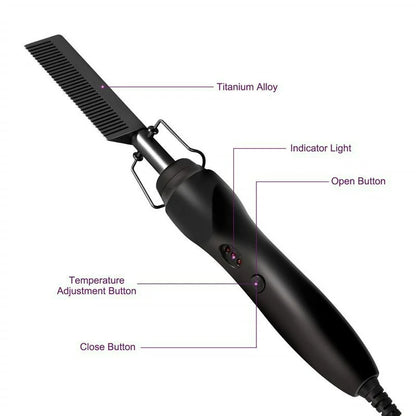 New Multi-functional Electric Copper Hair Straightener