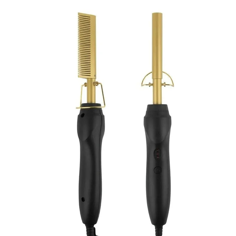 New Multi-functional Electric Copper Hair Straightener